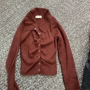 pacsun brown long sleeve